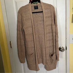 Abercrombie & Fitch Tan Cardigan Sweater